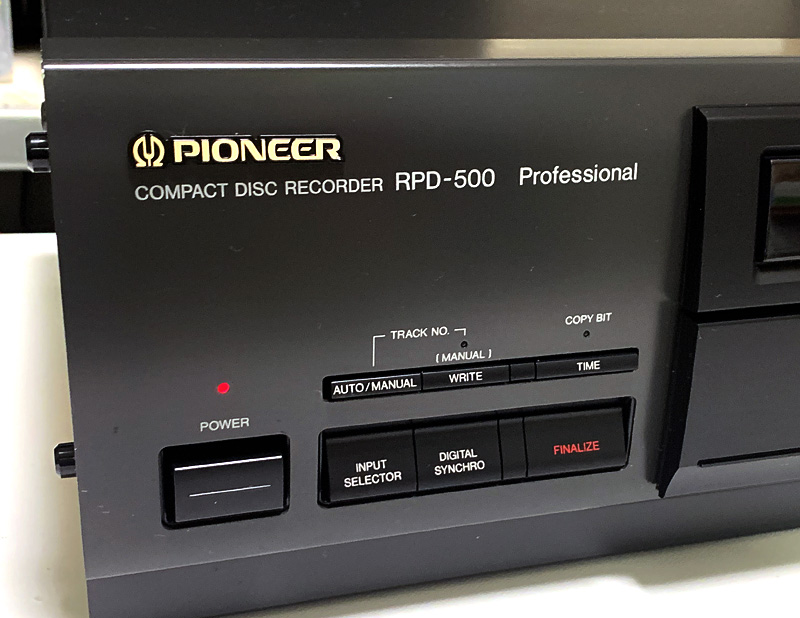 Pioneer RPD-500 パイオニア CD-R レコーダー 買取です