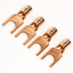 McIntosh 用 OFC 4N 99.99%Cu 高純度無酸素銅 非メッキ Yラグ端子 4個set 1.25Y-3.5