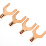 OFC 4N 99.99%Cu 高純度無酸素銅 8mm Yラグ圧着端子 非メッキ スペード端子 4個set 5.5Y-8