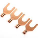 OFC 4N 99.99%Cu 高純度無酸素銅 8mm Yラグ圧着端子 非メッキ スペード端子 4個set 5.5Y-8