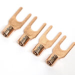 McIntosh 用 OFC 4N 99.99%Cu 高純度無酸素銅 非メッキ Yラグ端子 4個set 2Y-3.5