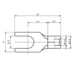 McIntosh 用 OFC 4N 99.99%Cu 高純度無酸素銅 非メッキ Yラグ端子 4個set 5.5Y-3.5